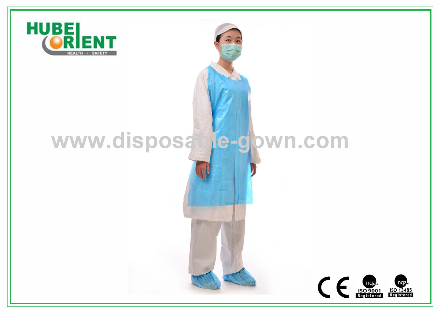 Embossed Process Economical Friendly Disposable PE Apron Without Sleeves