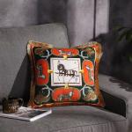 500g Car Decorative Pillows 45*45cm Hand Painted Cushion Cover Sofa Geometric
