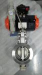 Pneumatic triple eccentric butterfly valve Pneumatic actuator control butterfly