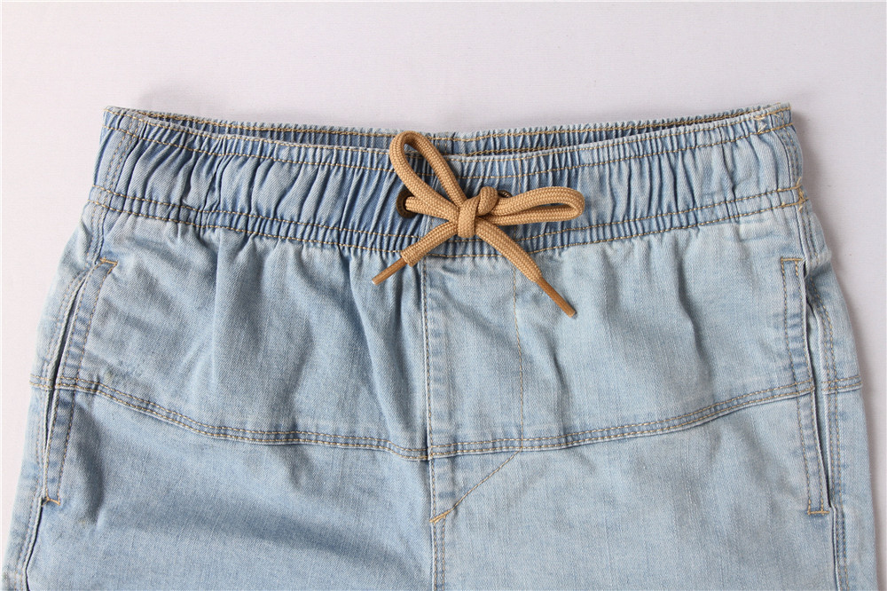 Light Blue Junior Kids Denim Shorts 95% Cotton 5% Spandex