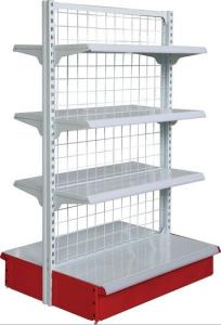 Quality Double Gondola Supermarket Mesh Backboard Wire Shop Display Stands wholesale
