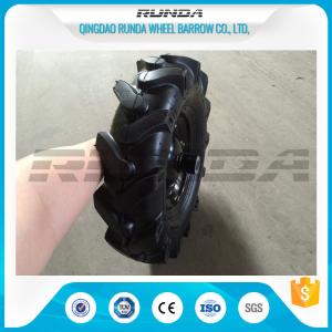 Quality Black Heavy Duty Rubber Wheels Steel Hub , Swivel Trolley Wheels 150-300kg Loading wholesale