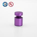 Aluminum Purple Sign Standoff Adjustable For Acrylic Panel / Grass