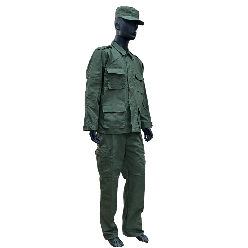 Polyester-Cotton Blend Suit for Training Breathable and Wear-Resistant ACU BDU Uniform