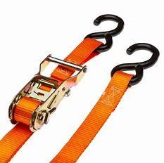 Quality 25mm 8 Meters S Hook Ratchet Tie Down Straps Self Winding wholesale