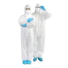 Anti Virus Disposable Isolation Gown , Disposable Plastic Coveralls Abrasion