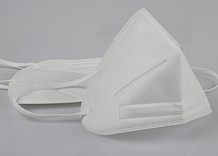 4 Layers Folding FFP2 Mask Against Dust Elastic Ear Loops No Pressure To Ears