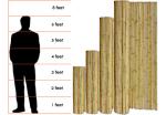 Eco Friendly Garden Border Fence 180cm 240cm Bamboo Fence Panels Garden Border