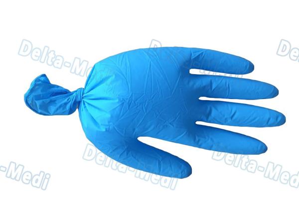 Harmless Disposable Medical Gloves , Blue Color Vinyl Exam Gloves With Good