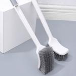Long Handle Kitchen Scrubber with Ergonomic Rubber Grip