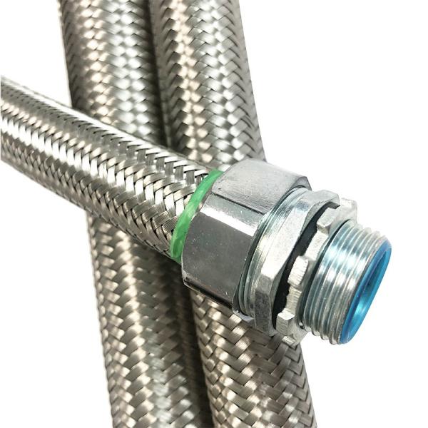Anti Corrosion SS304 Stainless Steel Braiding Flexible Metal Tube For Electrical