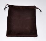 Mini Flocking Suede Jewelry Pouch GOTS , 16cm ISO9001 Drawstring Jewellery