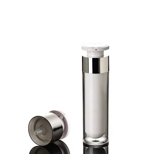 20ml Round Skincare Acrylic Snap On Bottle Airless Pump Cosmetic Bottle