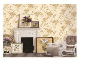 Quality PVC project wallpaper big flower design fashion modern waterproof wholesale