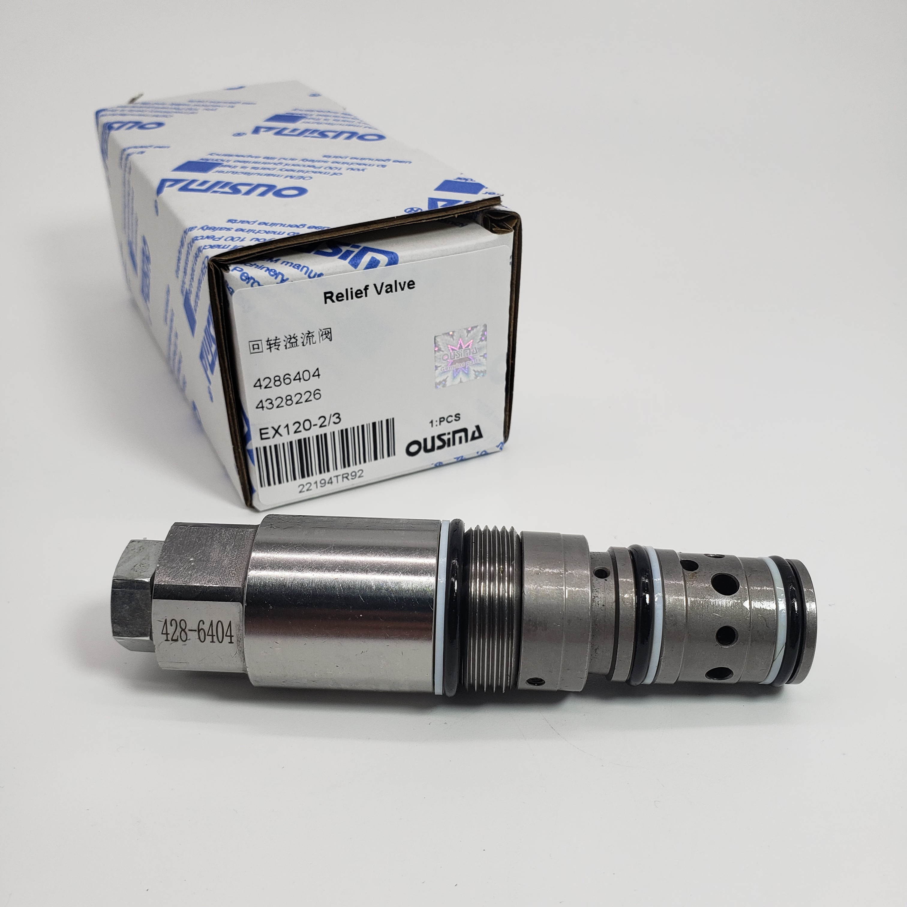 4286404 4328226 Hydraulic Relief Valve For Hitachi EX120-2 EX120-3 EX120-5