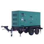 Mobile Trailer Type 450A 240KW Water Cooled Perkins Diesel Generator 3 Phase 4