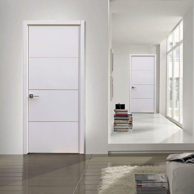 Modern Security Interior Wooden Door Custom Waterproof Veneer Doors for Hotel Design