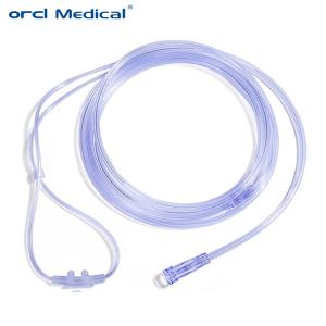 China Clinic Nasal Cannula Tube , Neonate PVC Partial Nasal Oxygen Tube on sale