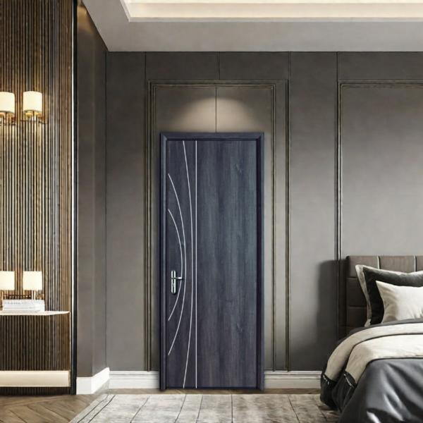 Wood Plastic Composite Hollow Door Waterproof Internal Door For Indoor / Outdoor
