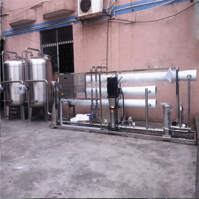10TPH Double Pass Reverse Osmosis Water Purification Machine 300 PSI Pressure
