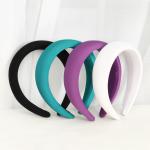 Fashion soild color wide edge hair band simple women hair accessories sponge