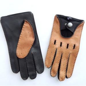 Quality Classic Style Deerskin Leather Driving Gloves Comfortable Feeling Eco - Friendly wholesale