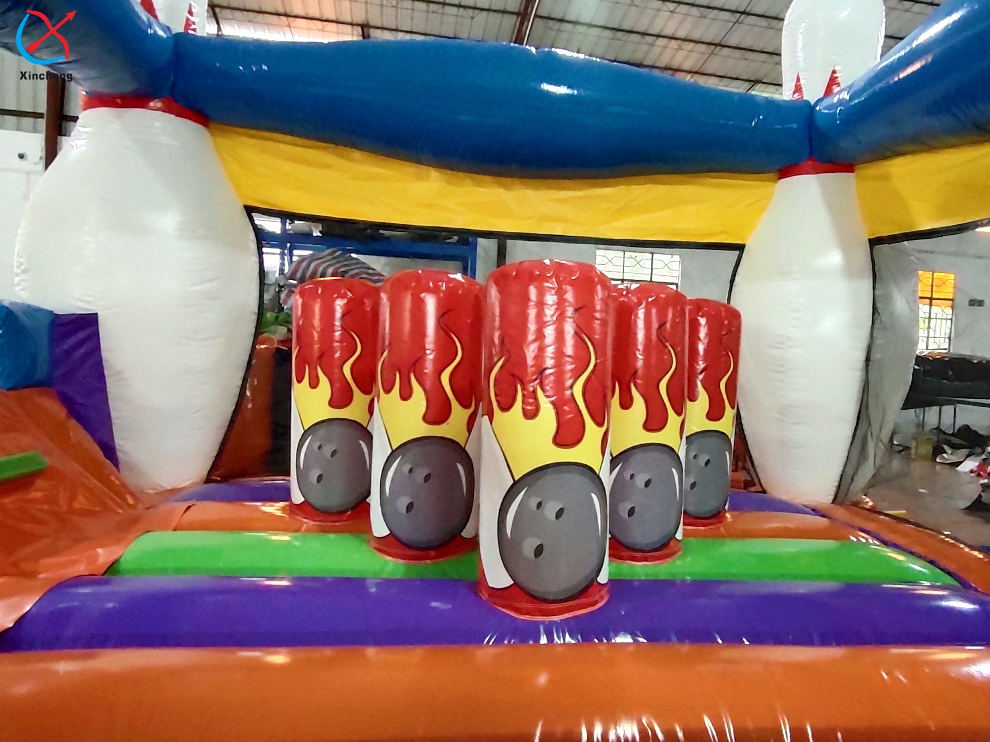 Factory Makes Bowling Themed Indoor Outdoor Custom Bouncy Castle Jumps