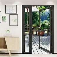 Quality Double Glass Aluminum Hinged Door 1.4mm-2.0mm Double Tempered Glass wholesale
