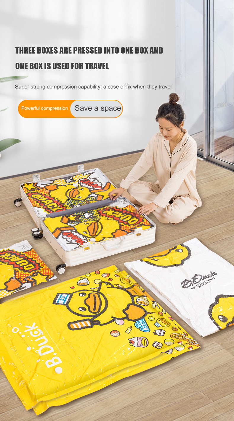 Convenient Foldable Blanket Storage Bag for Travel and Home Organization PVC Material
