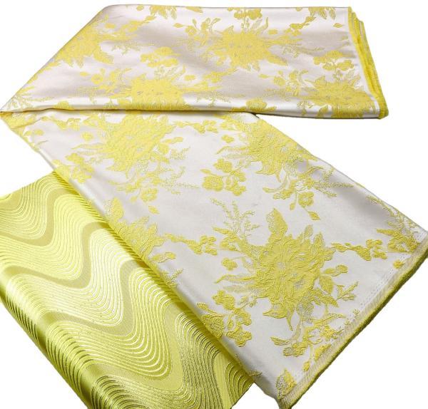 2023 Exquisite Fashion African Brocade Fabric Jacquard Damask Design Brocade