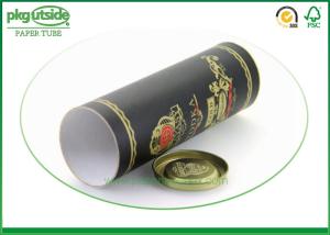 Quality Metal Cap Wine Gift Tube Round Paper Mailing Postal Tubes Eco - Friendly wholesale