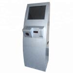 Metal 19in Floor Stand Touch Terminal FCC With QR Reader