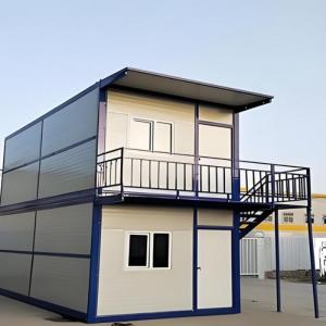 Quality Versatility Double Layer Folding 2 Floor Container House 20 Foot Can Resist Earthquakes wholesale