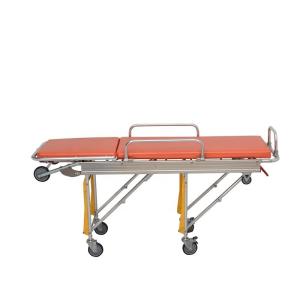 Quality Medical Folding Stretchers Hospital Adjustable Emergency Trolley wholesale