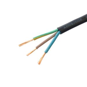 Quality LOW VOLTAGE KC/ VDE Certificated H05rr f 3x0. 75 mm Sq Flexible Rubber Wire Welding Cable Fire-resistant Safety Power Cord wholesale