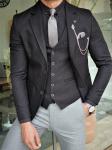 Black Slim Fit Stretch Suit