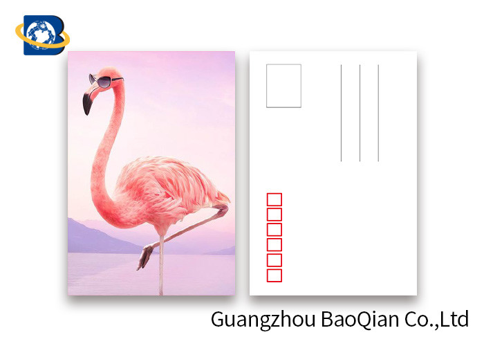 Loverly Flamingo Lenticular Image Printing Postcard , 3D Lenticular Picture 11x16cm Size