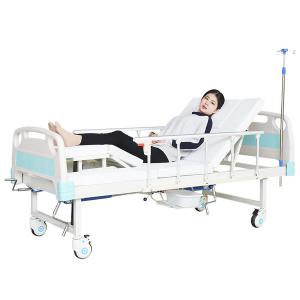Quality OEM Multifunctional Manual Folding Hospital Beds For Patients Non Slip patient hospital bed hospital bed with mattress wholesale