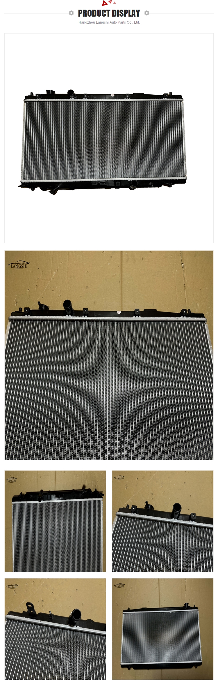 HONDA Fit City Aluminum Radiator Plastic Water Tank 19010RC3H01 Auto Parts Cooling System