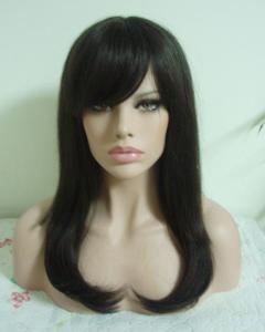 Quality Stock Synthetic Lace Front Wigs Heat Resistant Fiber Mono Wigs wholesale