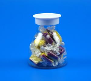 Quality SGS 198ml Water Proof Plastic PET Jar With Colored PS Screw Top wholesale