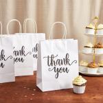Kraft Paper Thank You Clothing Gift Jewelry Shopping Paper Bag for Business