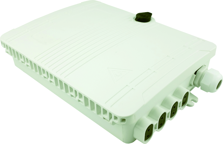 Wall Pole Mount Fiber Optic Distribution Box for Network FTTH IP65 Outdoor 8 Cores