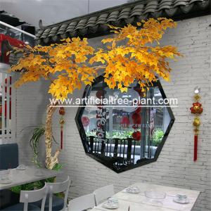 Quality Yellow Leaves Artificial Evergreen Trees Indoor Decoration 5 Years Life Time wholesale