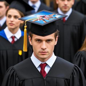Quality Printable Sublimation Graduation Cap Blanks For DIY Printing Sublimation Academic Mortarboard wholesale