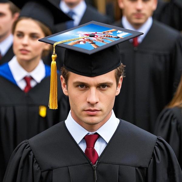 Printable Sublimation Graduation Cap Blanks For DIY Printing Sublimation