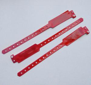 Quality Hospital TK4100 Disposable Rfid Bracelet , Thin Soft Plastic Rfid Wristband wholesale