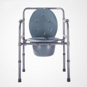 Quality Convenient Toilet Chair For Disabled Powder Coated Folding Commode Chair YFH-ZBY007 51.5*19*73cm wholesale