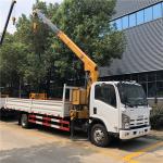 Isuzu ELF XCMG Straight Arm 5 Ton Truck Mounted Crane For Municipal Construction