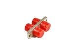 Single Mode / Multimode Fiber Optic Adapter FC Red With Plastic & Metal